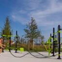 agrès de sport extérieur street workout : battle rope