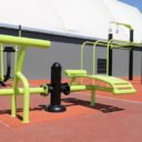équipement de sport extérieur pour une aire de fitness : abdos lombaires