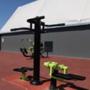 équipement de sport extérieur pour une aire de fitness : stepper twister