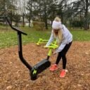 Agrès de sport extérieur pour une aire de fitness outdoor : vélo réglage selle