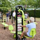 agrès de sport extérieur pour une aire de fitness outdoor : Squat machine vue 2
