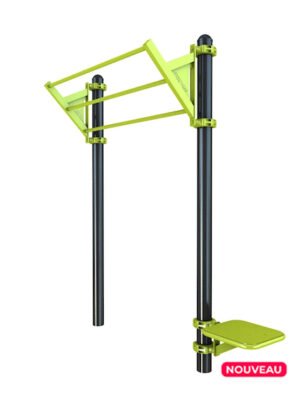 Equipement de street workout : Triple barre devers et plyo