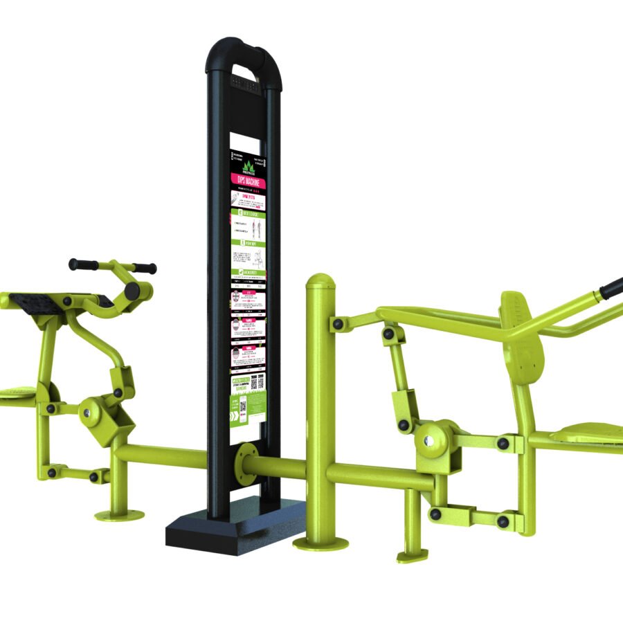 Appareil de fitness extérieur : Biceps et dips