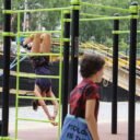 équipement de sport extérieur pour une aire de street workout : station street workout