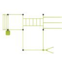 équipement de sport extérieur pour une aire de street workout : station mix v2 vue dessus