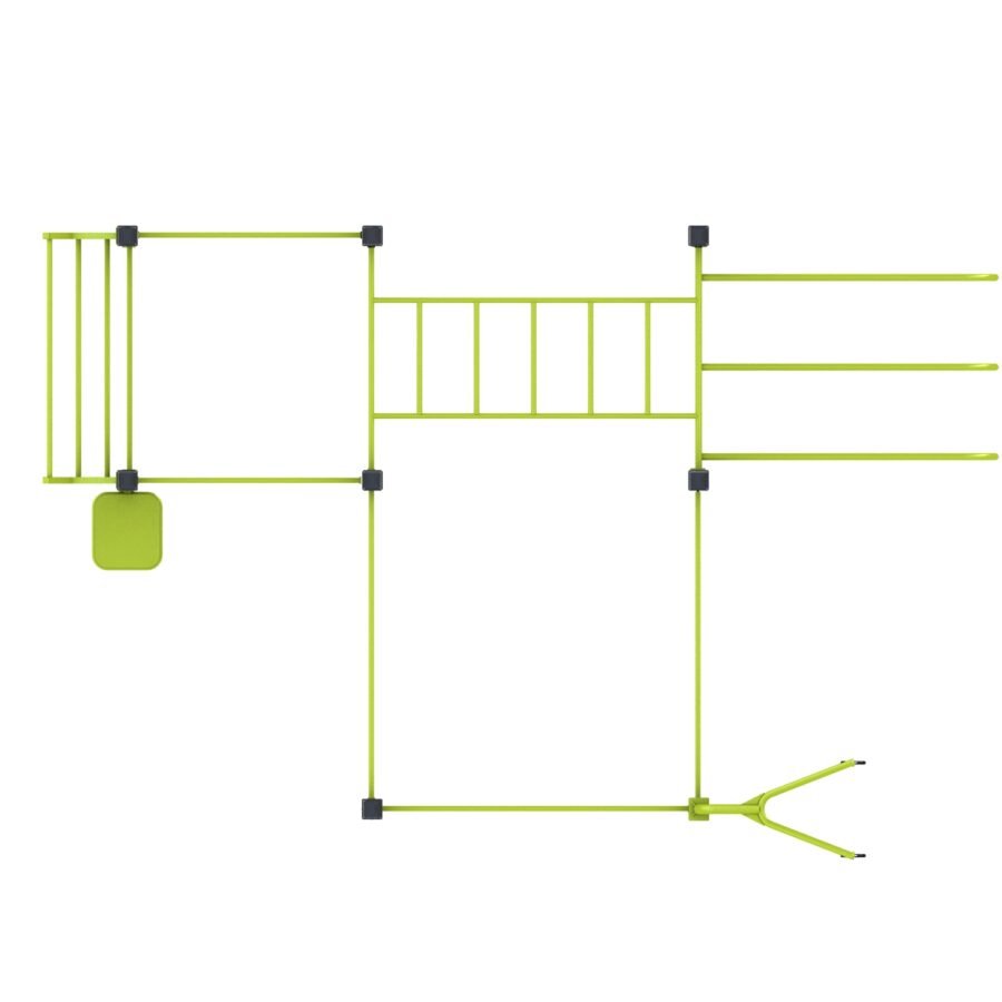 équipement de sport extérieur pour une aire de street workout : station mix v2 vue dessus