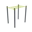 équipement de sport extérieur pour une aire de street workout : pont de singe damapro