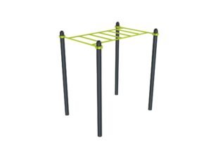équipement de sport extérieur pour une aire de street workout : pont de singe damapro