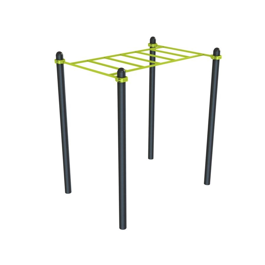 équipement de sport extérieur pour une aire de street workout : pont de singe damapro