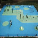 équipement de sport extérieur pour une aire de street workout : Street station vue 2