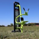 équipement de sport extérieur pour une aire de fitness : biceps curl vue 3