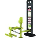 équipement de sport extérieur pour une aire de fitness : leg extension vue 1