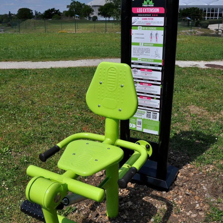 Appareil musculation plein air leg extension freetness