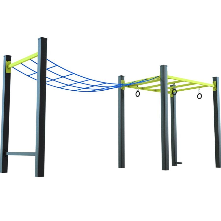 équipement de sport extérieur double suspension plateau ninja