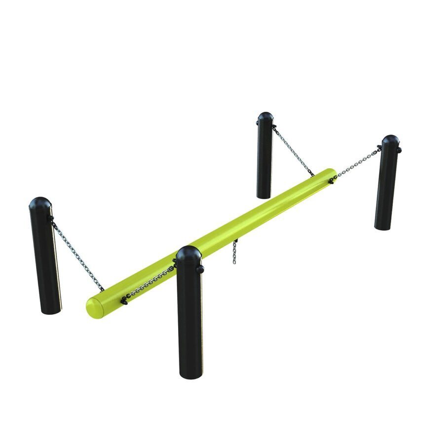 équipement de sport extérieur poutre mouvante plateau ninja