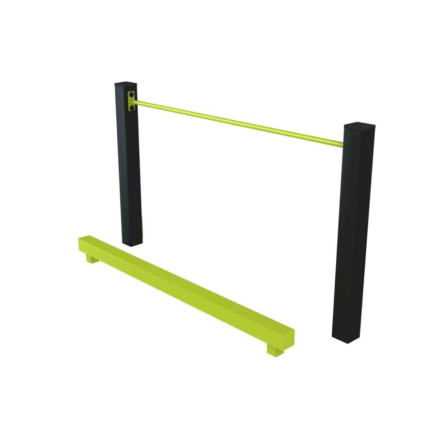 équipement de sport extérieur pour un parcours sportif : poutre équilibre senior