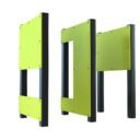 équipement de sport extérieur triple panneau plateau ninja