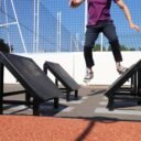 équipement de sport extérieur pour une aire de fitness : jumps freetness du plateau ninja