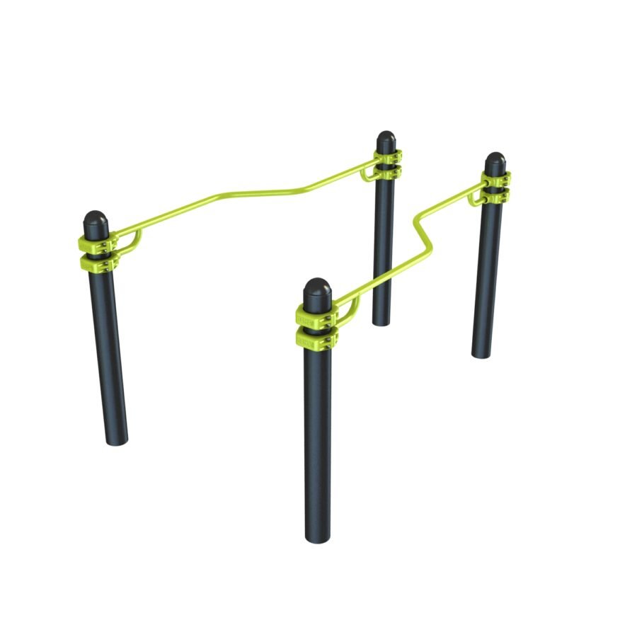équipement de sport extérieur pour une aire de street workout : Open Dips PMR