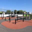 équipement de sport extérieur pour une aire de fitness : plateau ninja