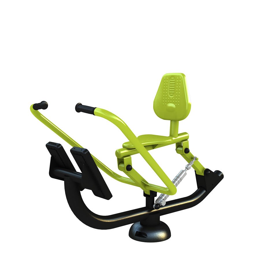 équipement de sport extérieur pour une aire de fitness outdoor : rameur