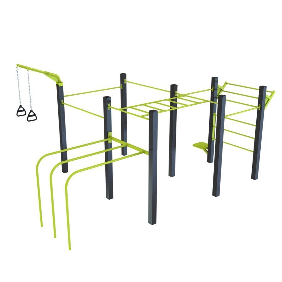 agrès de sport extérieur pour une aire de street workout outdoor : Station mix V2