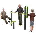 équipement de sport extérieur aire de rééducation senior c3 2