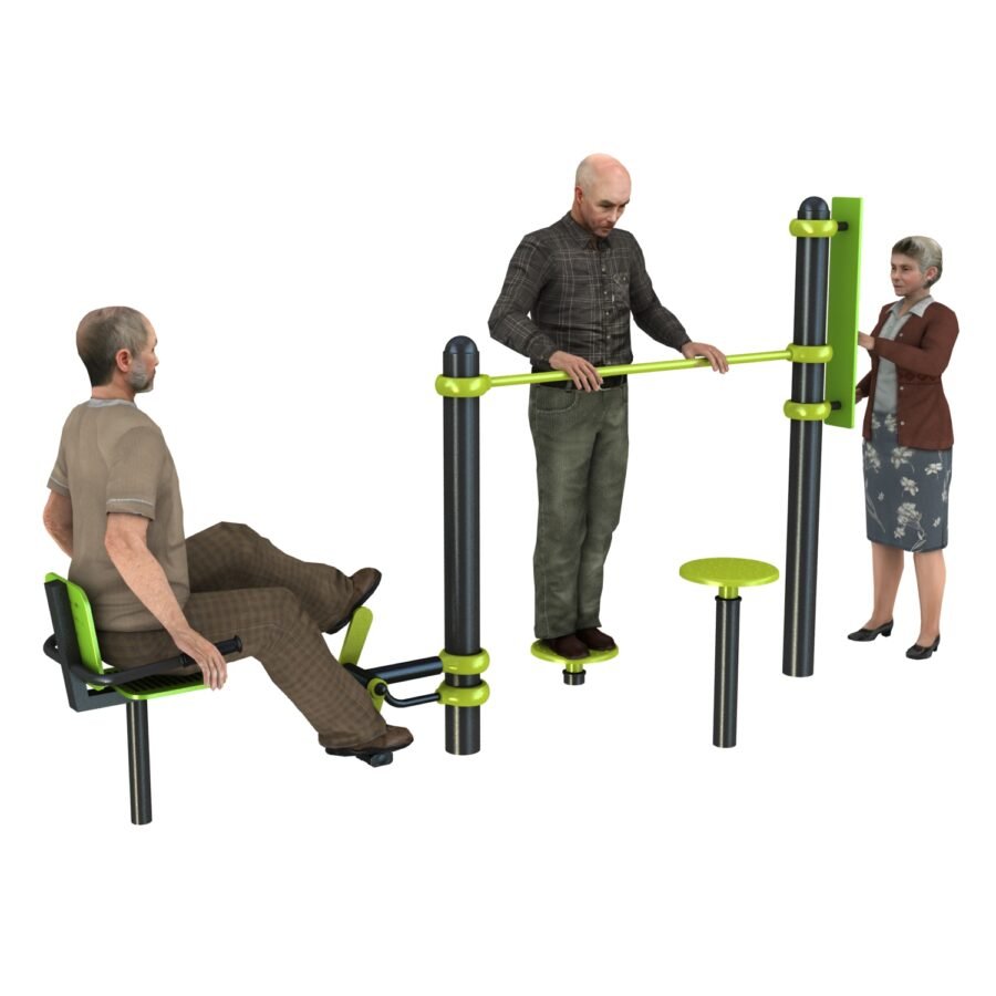 équipement de sport extérieur aire de rééducation senior c3