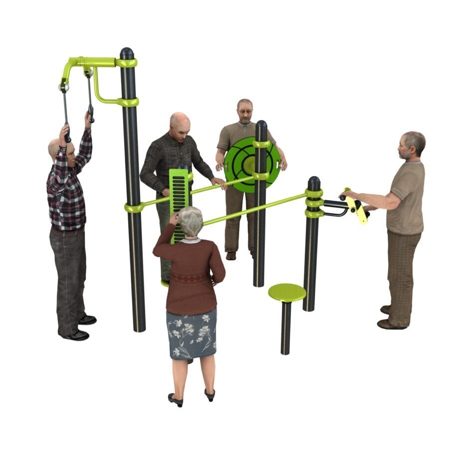 équipement de sport extérieur aire de rééducation senior c5