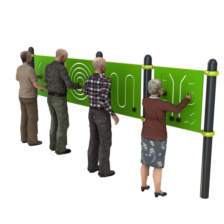 équipement de sport extérieur aire de rééducation senior mur senior