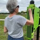 Equipement de sport extérieur pour une aire de fitness senior : Escalier de doigts vue 2