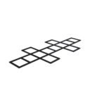 équipement de sport extérieur pour une aire de fitness : échelle de rythme