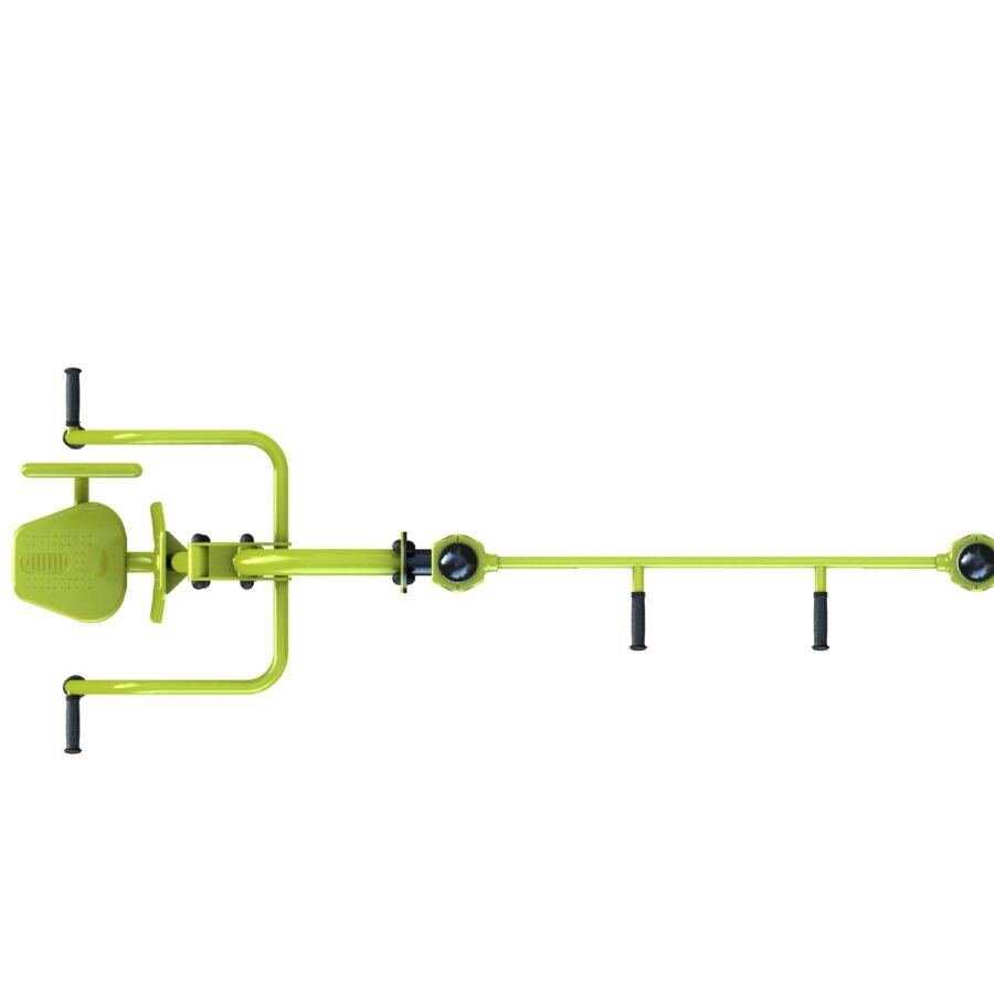 équipement de sport extérieur pour une aire de fitness outdoor : push, barre de traction poignée