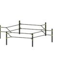 équipement de sport extérieur pour une aire de fitness outdoor : Ring octogonne MMA extérieur