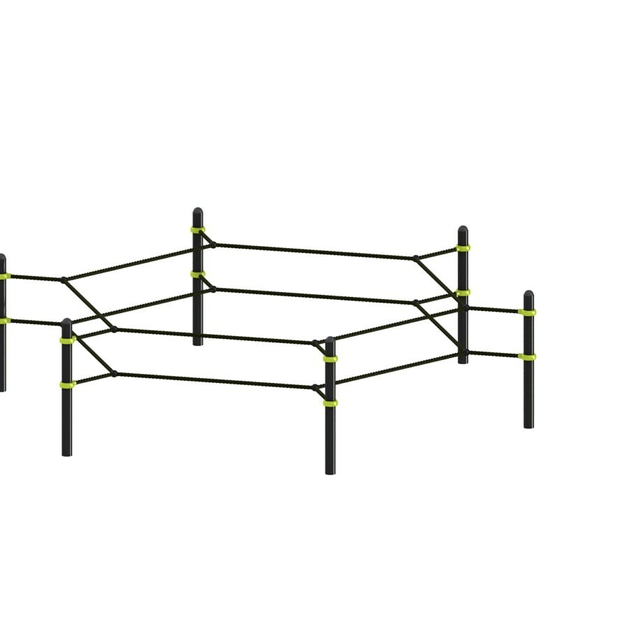 équipement de sport extérieur pour une aire de fitness outdoor : Ring octogonne MMA extérieur
