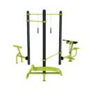 Station aire de fitness : Traction, TRX, barre de pompe, Biceps curl, lombaires, abdos