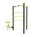 Station aire de fitness : Traction, espalier, barre de pompe, lombaire