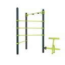 Station aire de fitness : Traction, espalier, barre de pompe, lombaire vue 3