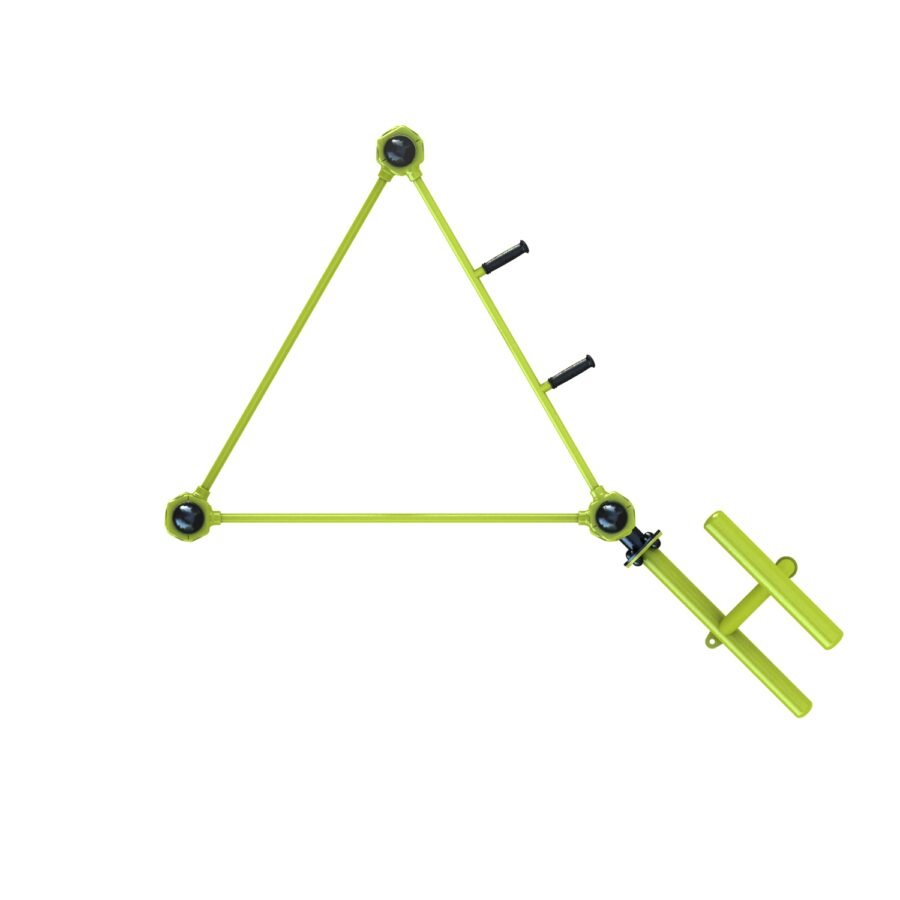 Station aire de fitness : Traction, espalier, barre de pompe, lombaire vue 2