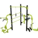 Station fitness : Pull, Espalier, Chest, Traction, TRX, Leg press, chest