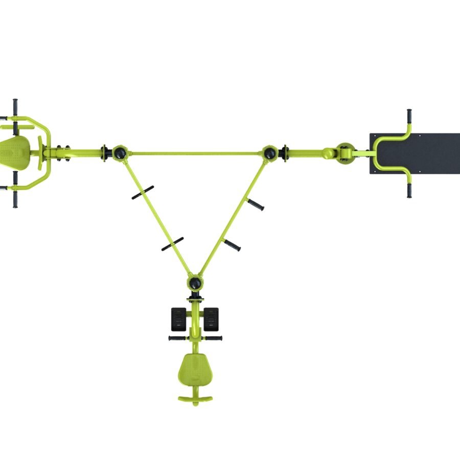 Station fitness : Pull, Espalier, Chest, Traction, TRX, Leg press, chest vue 4