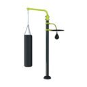 équipement de sport extérieur pour une aire de fitness outdoor : Sac de frappe et poire de vitesse. vue 2