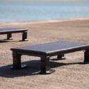 Agrès de sport extérieur pour une aire de fitness outdoor : step