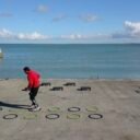 Agrès de sport extérieur pour une aire de fitness outdoor : anneaux motricité freetness