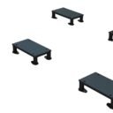 Agrès de sport extérieur pour une aire de fitness outdoor : Plateau steps atelier motricité