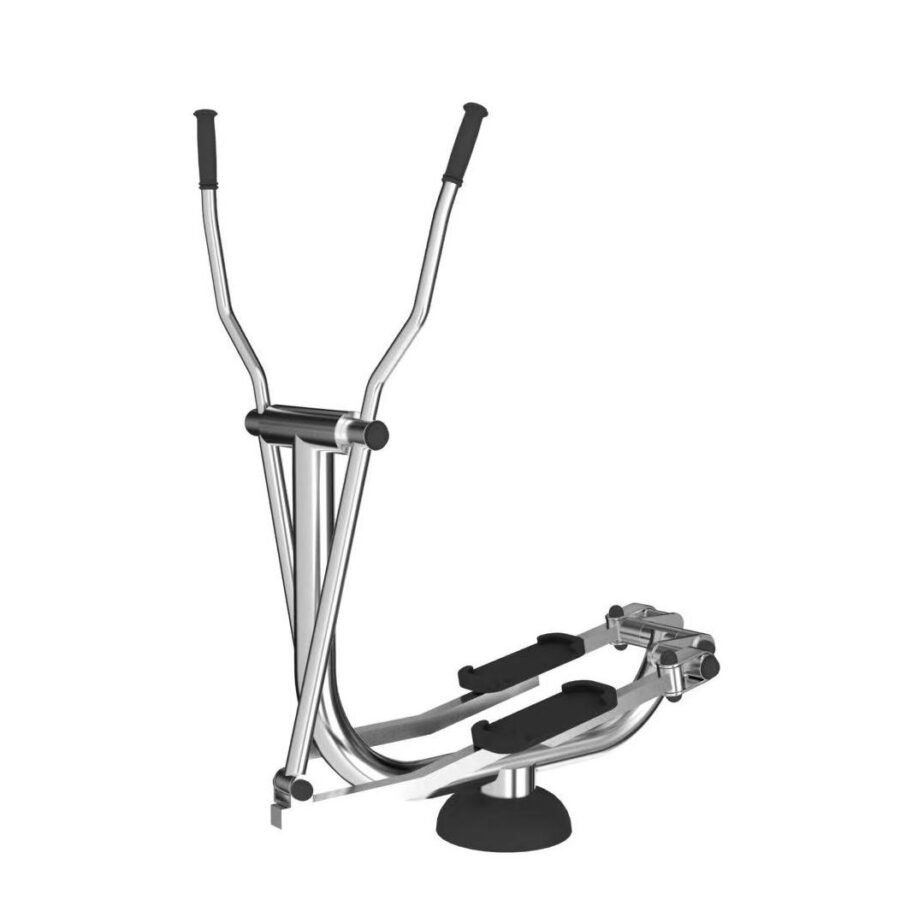 Agrès de sport extérieur en inox pour une aire de fitness outdoor : Vélo elliptique