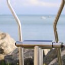 vélo elliptique inox fitness de plein air front de mer