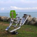Rameur inox fitness de plein air front de mer