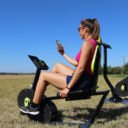 agrès de sport extérieur pour une aire de fitness : Vélo semi-allongé chargeur RPRO