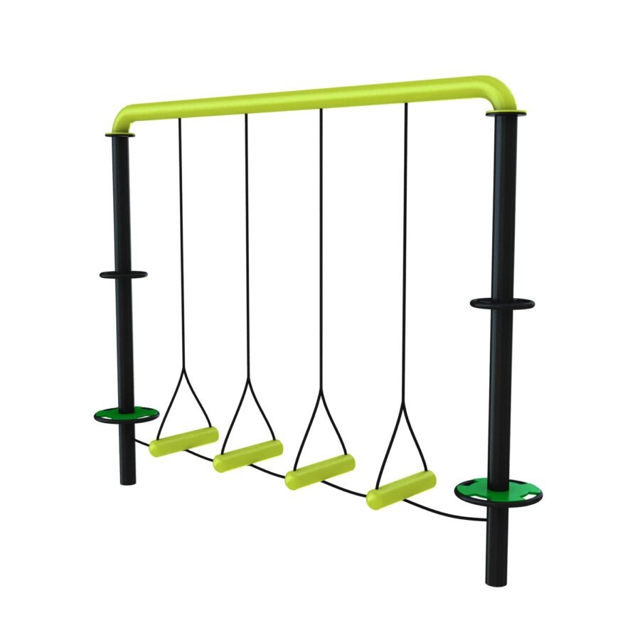 agrès de sport pour un parcours santé : pont trapèze